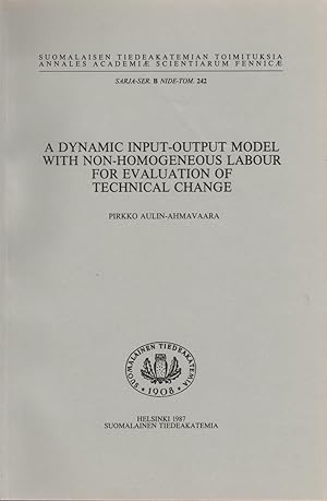 A dynamic input-output model with non-homogeneous labour for evaluation of technical change (Suom...