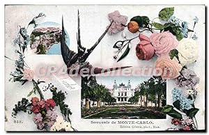 Carte Postale Ancienne Souvenir de Monte Carlo