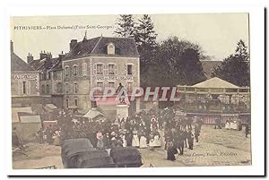 Pithiviers Carte Postale Ancienne Place Duhamel (Foire SAint Georges) (manege kiosque) (tres anim...