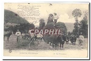 Le CAntal pittoresque Carte Postale Ancienne La fenaison TOP