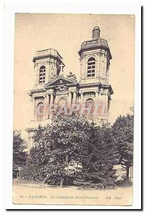Langres Carte Postale Ancienne La cathédrale Saint MAmes