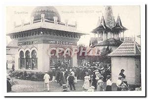 Carte Postale Ancienne Exposition coloniale Marseille 1906 (reproduction)