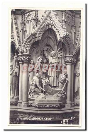 Boniface embarking on a voyage Exeter catedral Carte Postale Ancienne