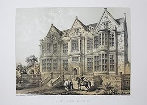 Fine Original Lithotint Illustration of Duke's House in Wiltshire By C. J. Richardson. Published ...
