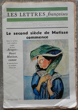 Le second siècle de Matisse commence. Les Lettres Françaises N° 1330, du 15 au 21 avril 1970.