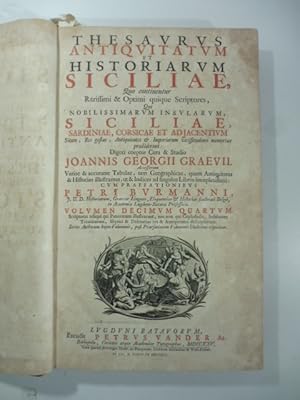 Thesaurus antiquitatum et historiarum siciliae quo continentur rarissimi & optimi scriptores qui ...