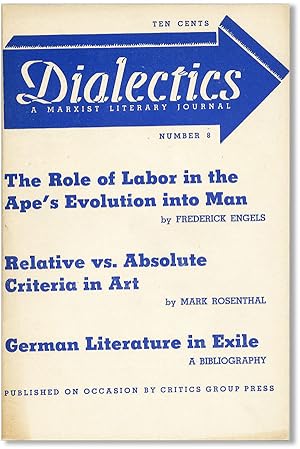 Dialectics: A Marxist Literary Journal, No. 8