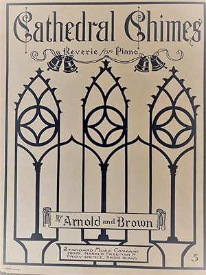 Vintage Sheet Music - Cathedral Chimes (Reverie for Piano) by Arnold and Brown