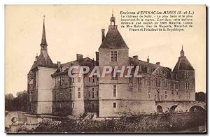 Carte Postale Ancienne Environs d'Epinac les Mines S et L Le château de Sully