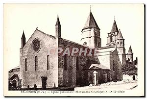 Carte Postale Ancienne St Junien (H V) Eglise paroissiale (Monument historique) XI XIII siecle