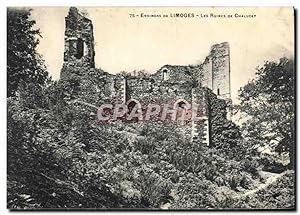 Carte Postale Ancienne Environs de Limoges les Ruines de Chalucet