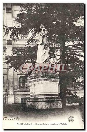 Carte Postale Ancienne Angouleme Statue de Marguerite de Valois
