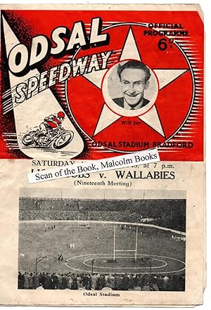 Odsal Speedway Bradford programme July 1948 Lion Cubs v Wallabies