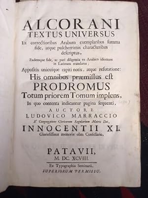 Alcorani Textus Universus: Ex correctioribus Arabum exemplaribus summa fide, atque pulcherrimis c...