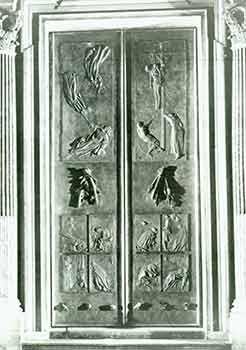 The Door of Death of Saint Peter's Basilica. (B&W Photograph).