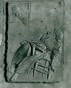 Death on Earth (Lower part of right wing of Vatican door bronze relief). (B&W Photograph).