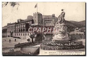 Carte Postale Ancienne Monaco Le Palais du Prince et Monument