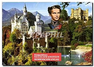 Carte Postale Moderne Konigsschlosser Neuschwanstein und Hohenschwangau Bayerische Alpes Châteaux...
