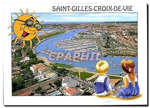 Carte Postale Moderne Saint Gilles Croix de Vie Vendee vue générale le Port de Plaisance