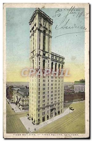 Carte Postale Ancienne Times Building at Times Square New York