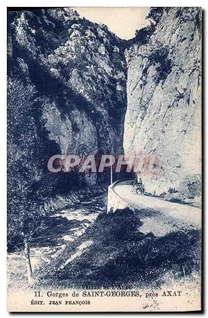Carte Postale Ancienne Gorges de Saint Geogres pres Axat