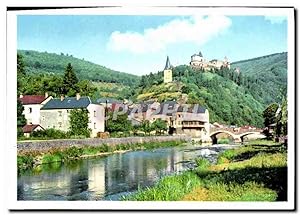 Carte Postale Moderne Vianden Vallée de l'Oor et Château