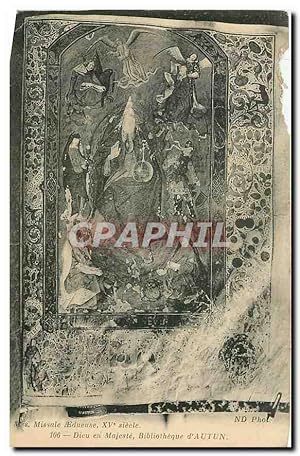 Carte Postale Ancienne Missale Edueuse Bibliotheque d'Autun