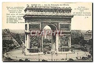 Carte Postale Ancienne Paris Arc de Triomphe de l'Etoîle