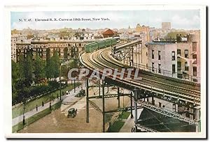 Carte Postale Moderne Elevated Curve at 110th Street New York Municipal Park Row and East River N...