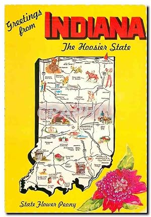 Carte Postale Moderne Indiana Hosier State