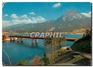 Carte Postale Moderne Lac de Serre Poncon Htes Alpes Train
