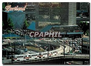 Carte Postale Moderne Downtown Portland and brand new light rail called MAX - entering downtown f...