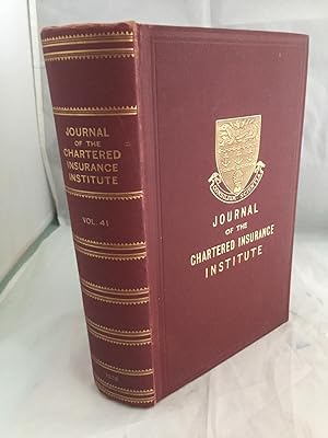 The Chartered Insurance Institute Journal 1938