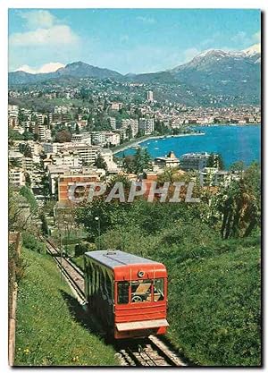 Carte Postale Moderne Lugano paradiso funicolare S Salvatore
