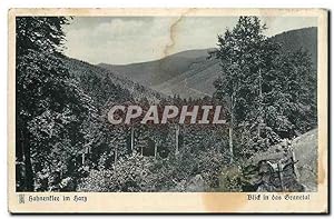 Carte Postale Ancienne Hahnenflee im Harz Blidt in das Granetal
