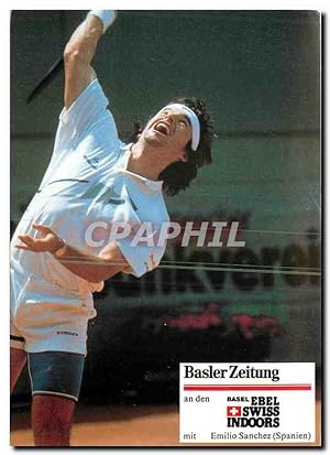 Carte Postale Moderne Basler Zeitung an den Basel Tennis