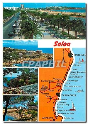 Carte Postale Moderne Costa Dorada Tarragona Salou Divers aspects de la Ville