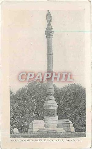 Carte Postale Ancienne The Monmouth Battle Monument Freehold