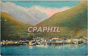 Carte Postale Ancienne St Gingolph Lac Leinan vue générale et le Creux de Novel