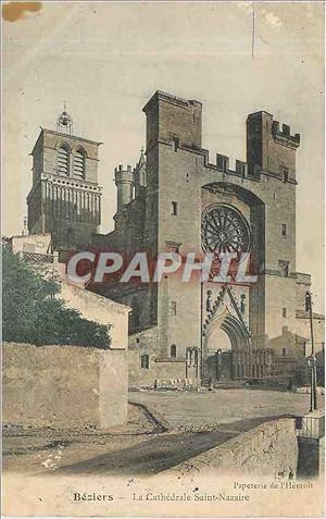 Carte Postale Ancienne Beziers La Cathédrale Saint Nazaire