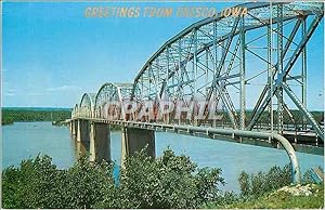 Carte Postale Ancienne One of the grâceful bridges spanning the Mississippi river