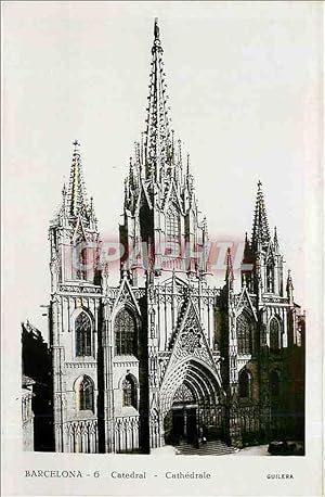 Carte Postale Ancienne Barcelona Cathédrale Guîlera