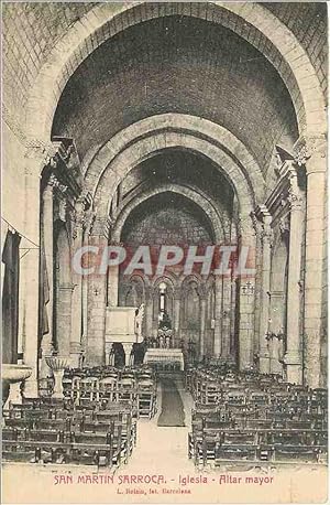 Carte Postale Ancienne San Martin Sarroca Iglesia Altar mayor