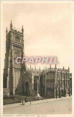 Carte Postale Ancienne Girencester Church from SW