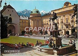 Carte Postale Moderne Alpenstadt Innsbruck 574 m Hofburg mit Leopoldsbrun en end