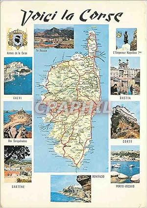 Carte Postale Moderne Voici La Corse