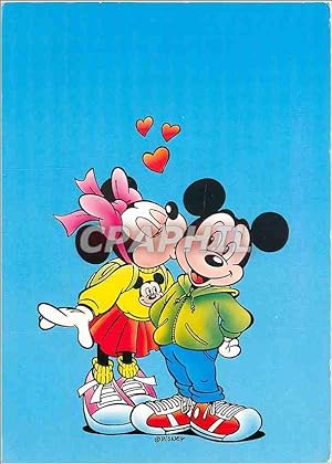 Carte Postale Moderne Disney Mickey Minnie Walt Disney