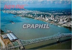 Carte Postale Moderne Baton Rouge and the Mississippi River Bridge in 1699 Bienville charted it