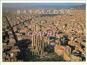 Carte Postale Moderne Barcelona Temple de la Sagrada Familia a Gaudi