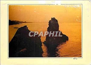 Carte Postale Moderne Reflets du Languedoc Cap d'Agde Crepuscule sur les rochers des deux freres